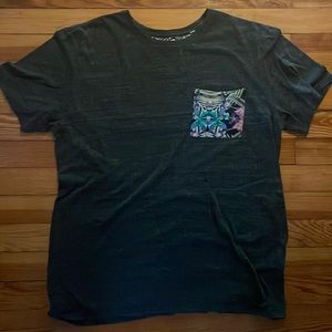 Large charcoal grey On the Byas pocket Tee